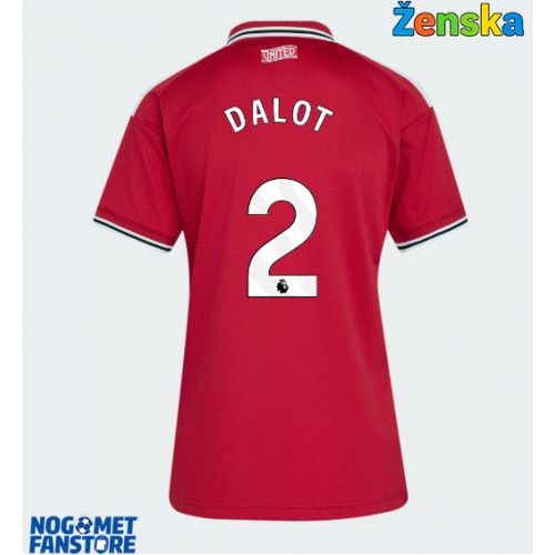 Manchester United Diogo Dalot #2 Domaci Dres za Ženska 2026-27 Kratak Rukav